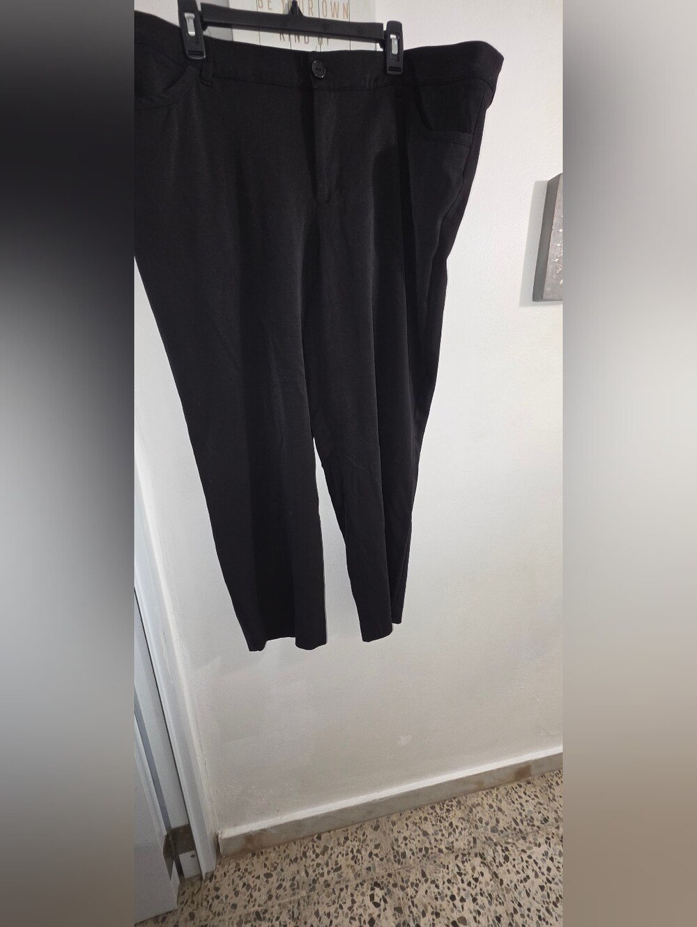 Covington Black Straight-Leg Dress Pants